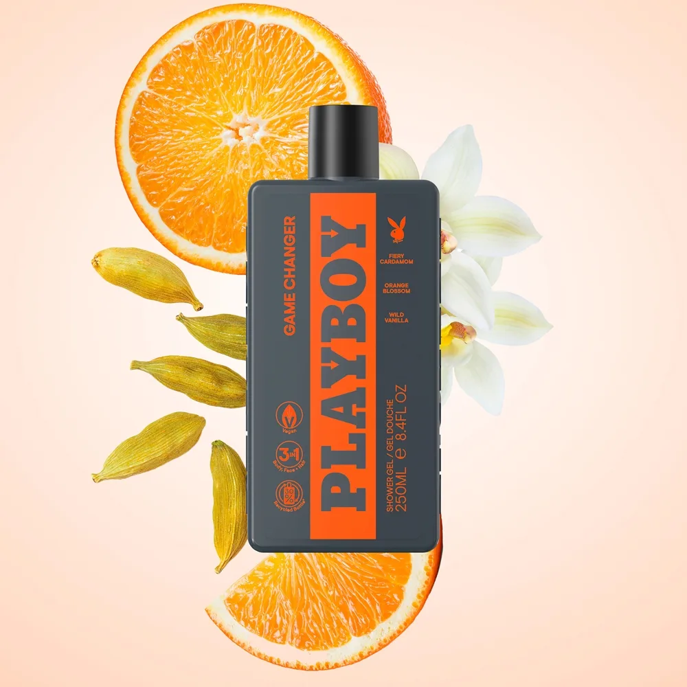 Playboy Game Changer Duschtvål 3-i-1 för män 250 ml