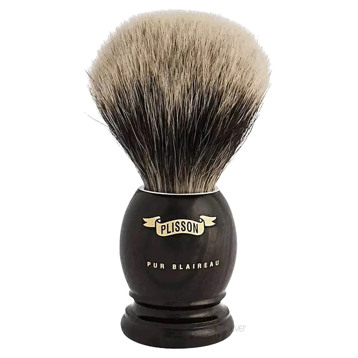 Plisson 1808 Barberkost, European White Badger & Ibenholt, Original, Str. 12