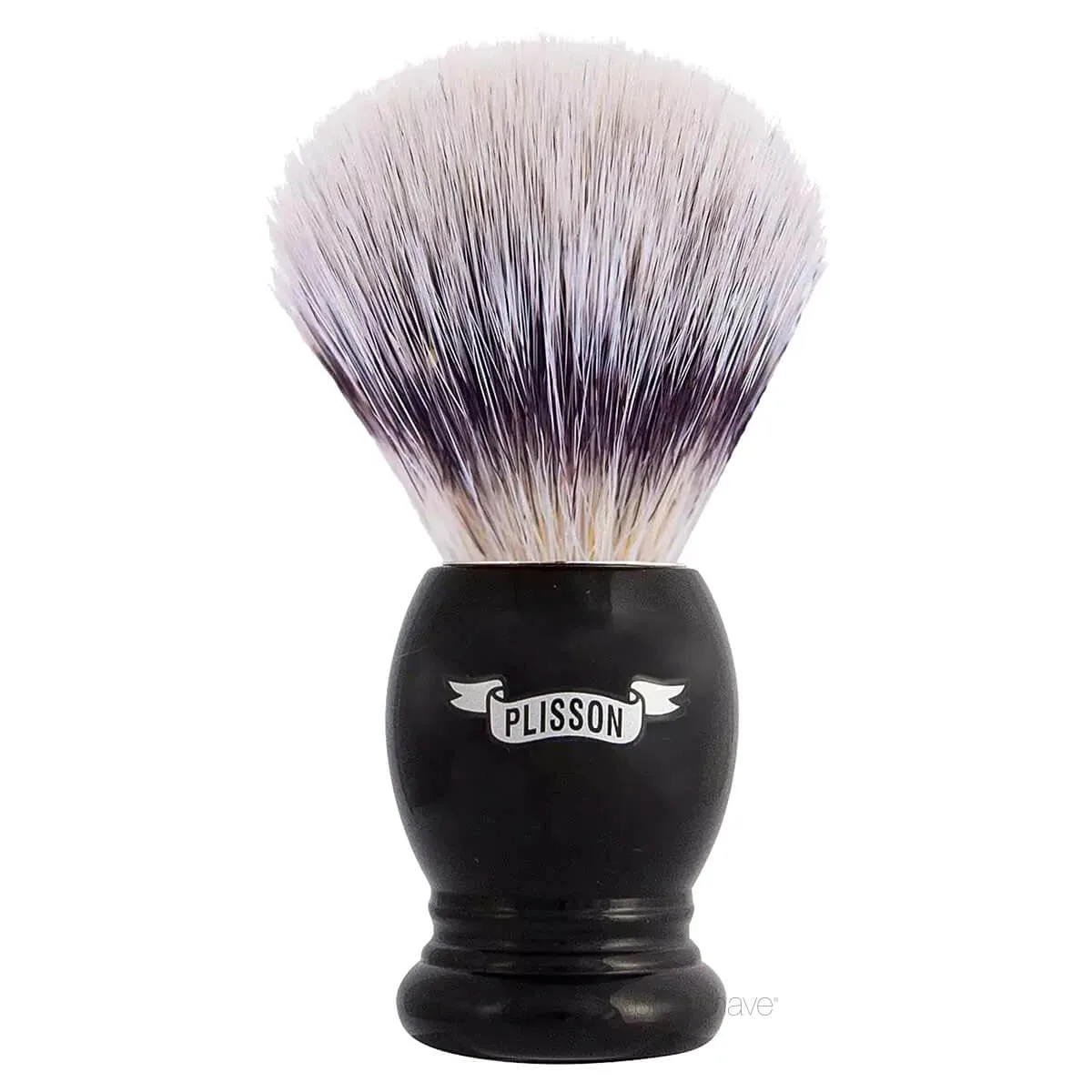 Plisson 1808 Barberkost, High Mountain White Fibre & Sort Akryl, Essentiel, Str. 12