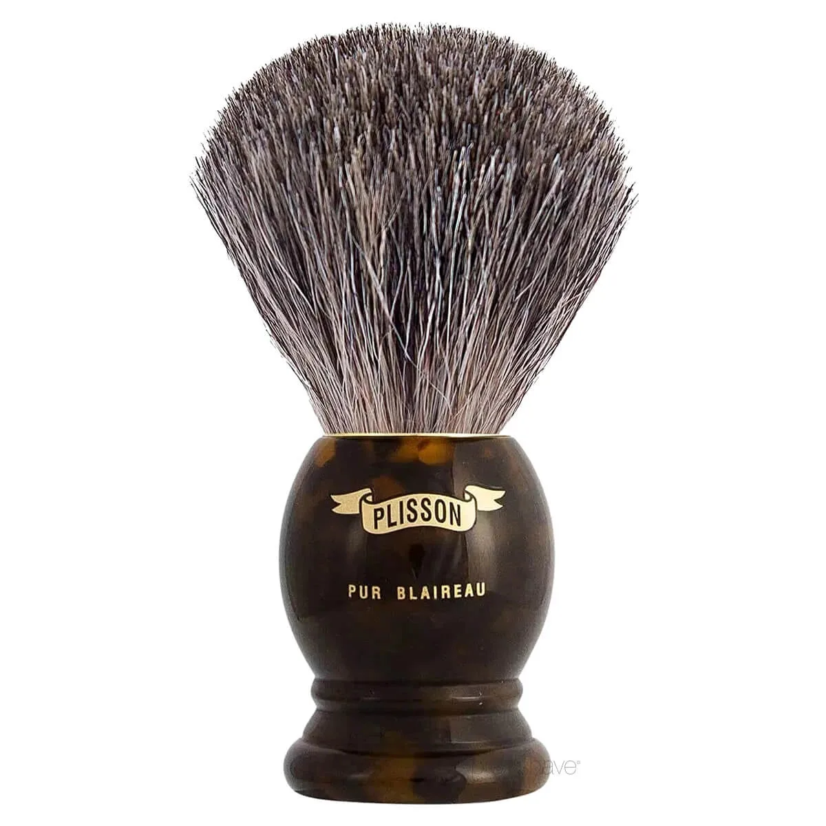 Plisson 1808 Barberkost, Russian Grey Badger & Imit. Skildpadde, Original, Str. 12