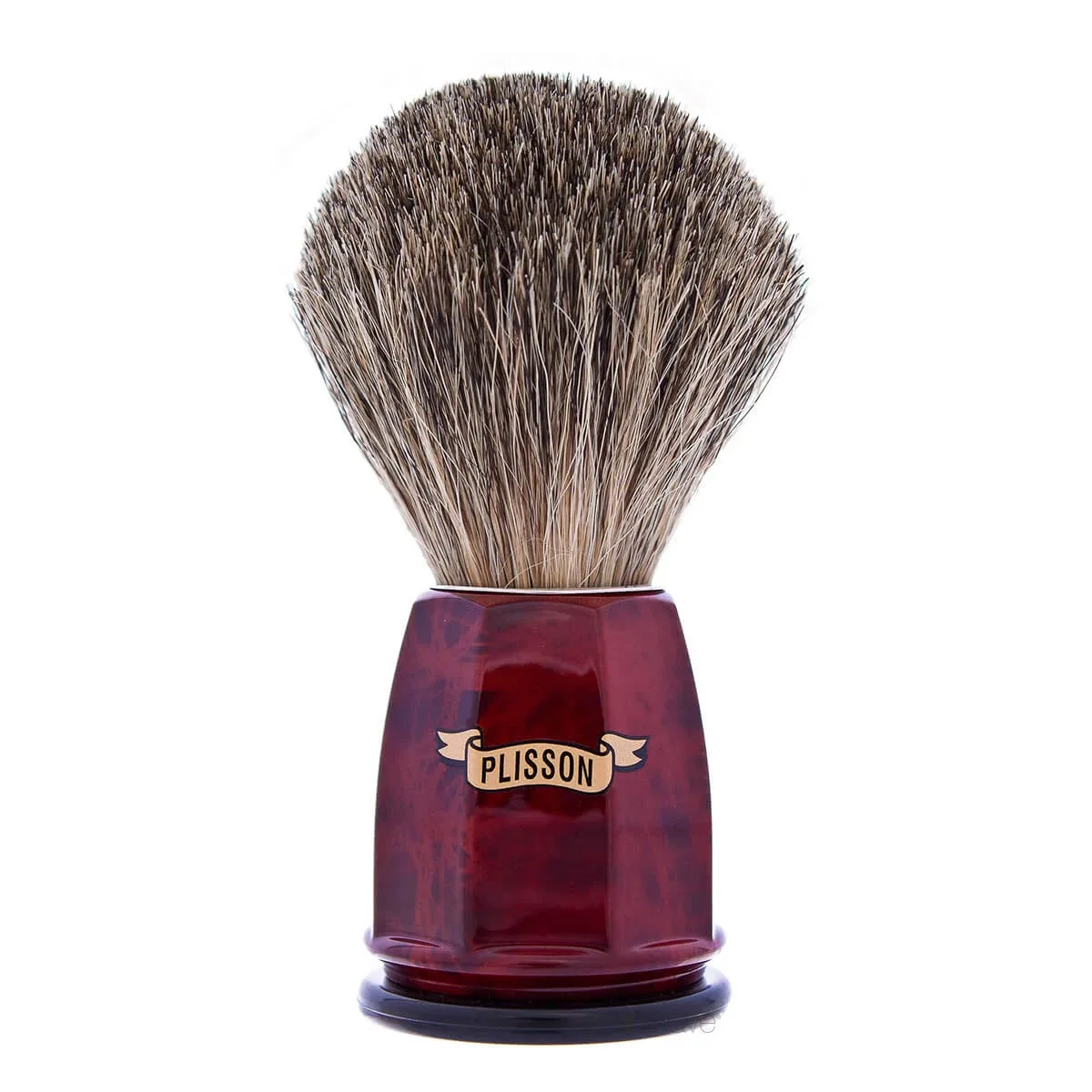 Plisson 1808 Barberkost, Russian Grey Badger & Imit. Valnød, Heritage, Str. 12