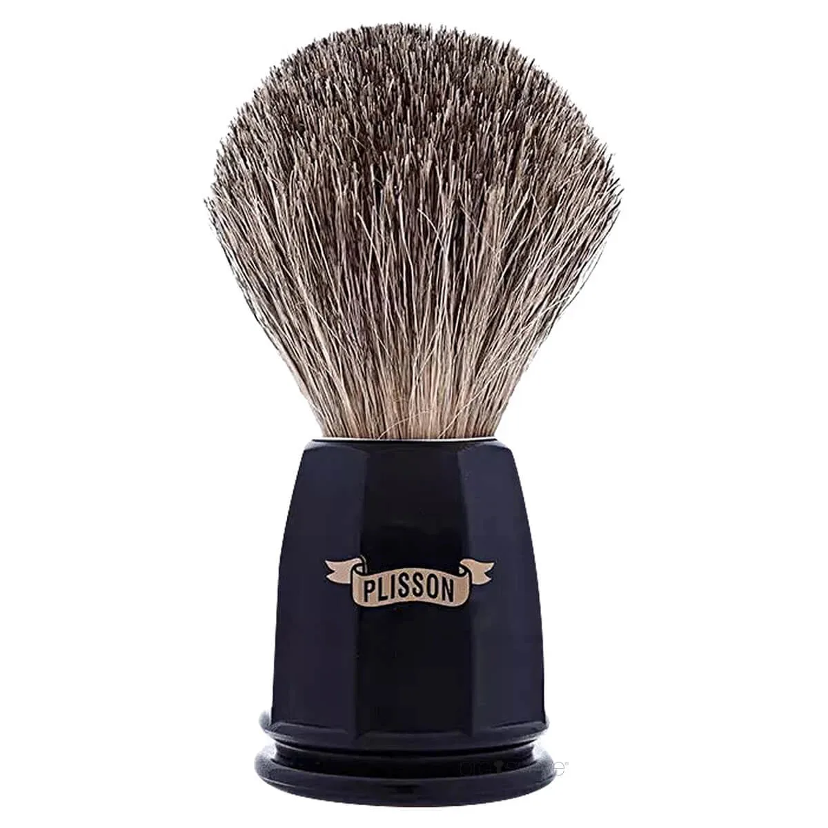 Plisson 1808 Barberkost, Russian Grey Badger & Sort Akryl, Heritage, Str. 12