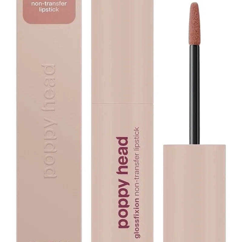 Poppy Head Glossfixion Non-Transfer Liquid Lipstick 01 Nudit 2 g