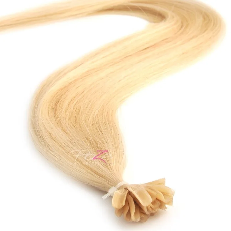 Poze Hairextensions Poze Keratin Premium Extensions 12NA Platinum