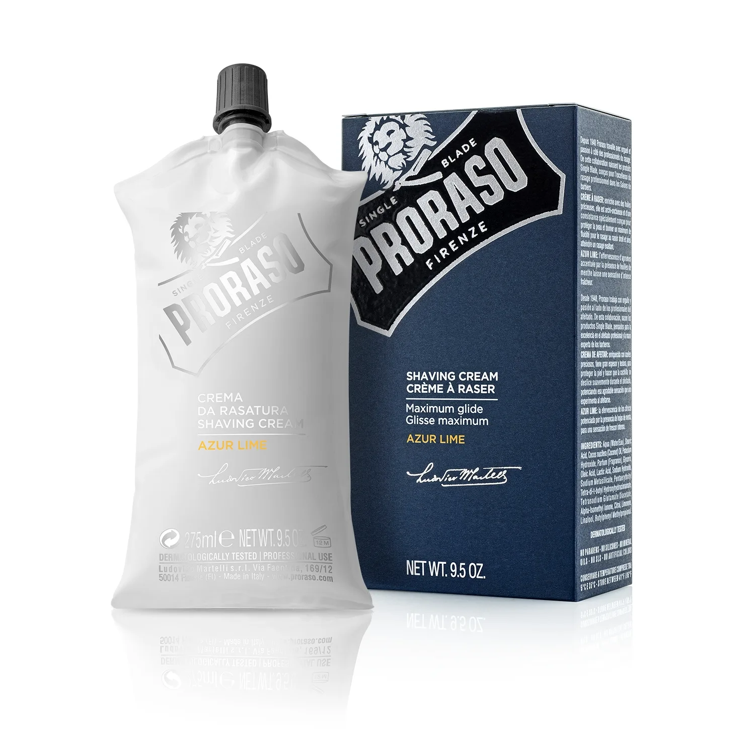 Proraso Barbercreme, Azur Lime (275 ml)