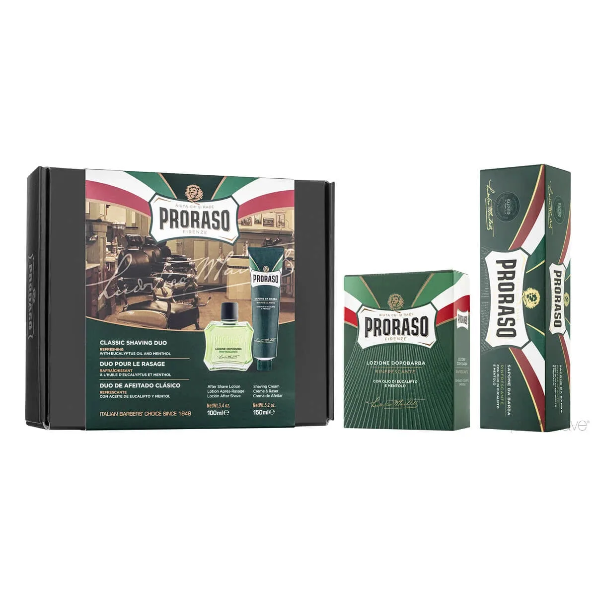 Proraso Refreshing parranajosetti miehille