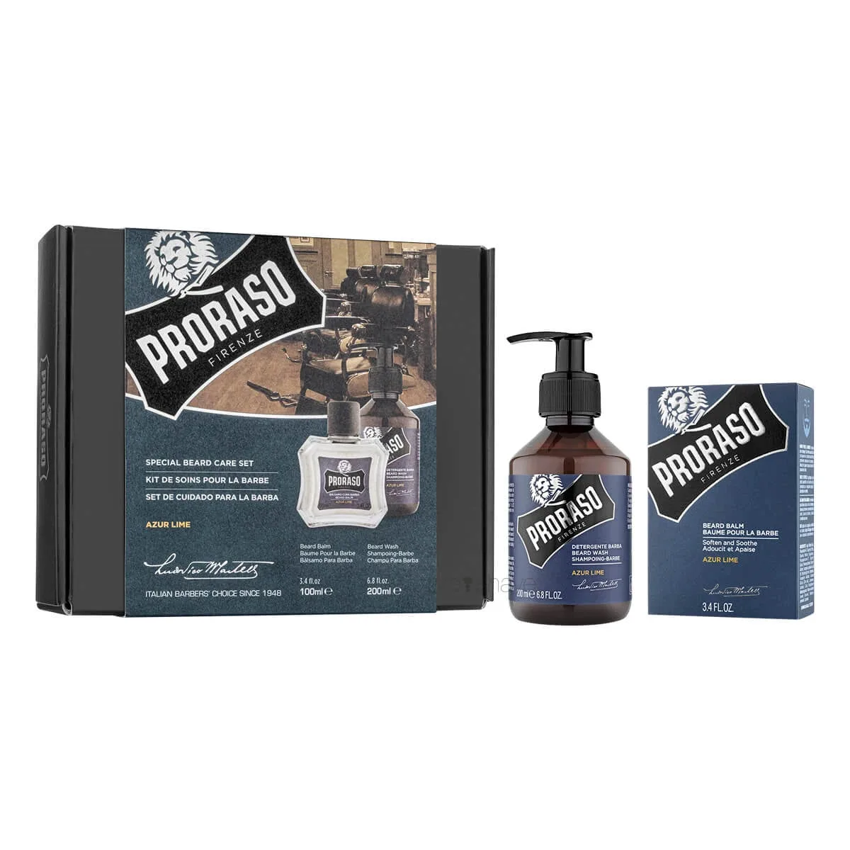 Proraso Set Beard Classic Presentförpackning för män Azur Lime
