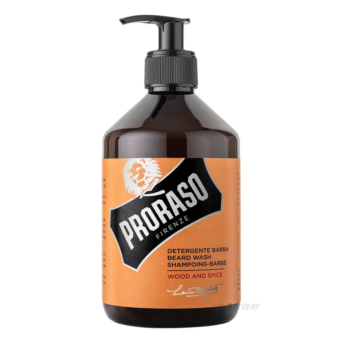 Proraso Skægshampoo, Wood & Spice, 500 ml. (Salon)
