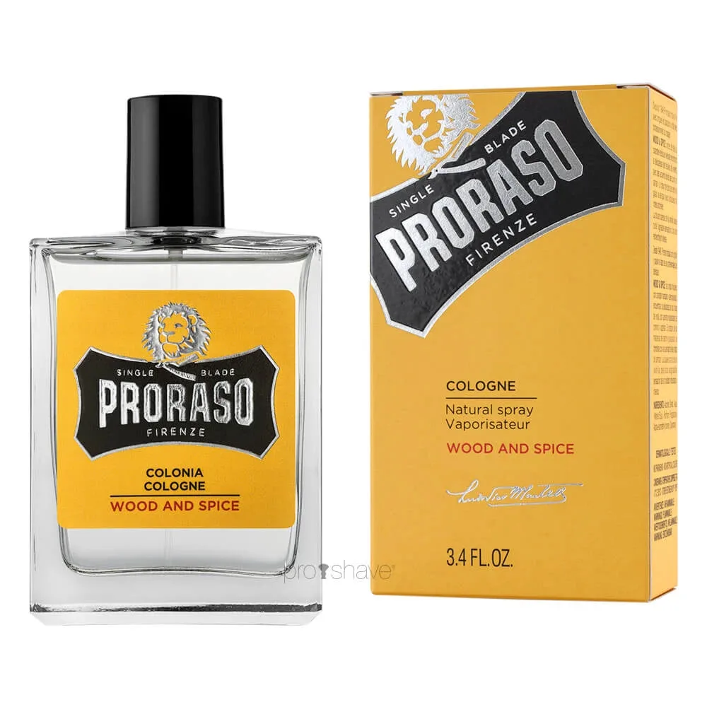 Proraso Wood and Spice kölninvesi miehille 100 ml