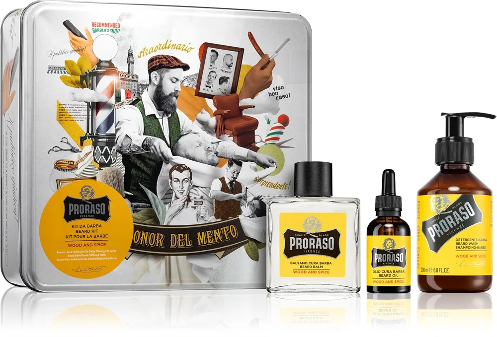 Proraso Gaveæske til skægpleje (Wood & Spice)