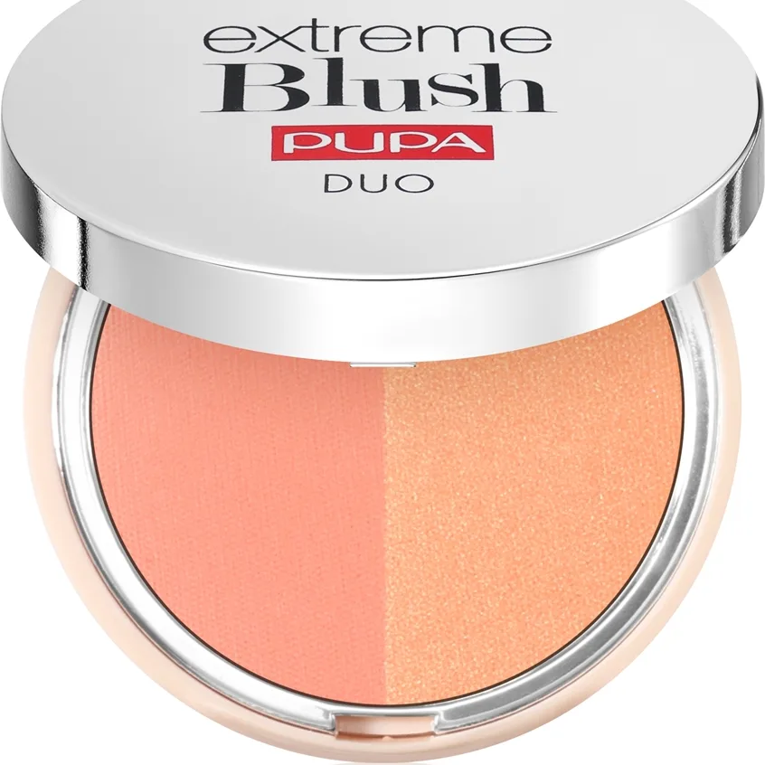 PUPA Milano Extreme Blush Duo Kompakt rouge Skygge 130 - Matt Salmon - Radiant Peach 4 g