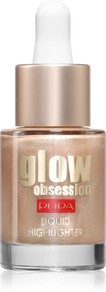 PUPA Milano Glow Obsession Liquid Highlighter nestemäinen korostusväri sävy 100 - Sunrise 13.5 ml