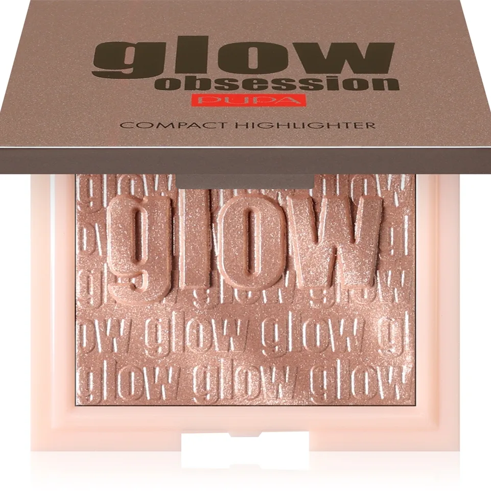 PUPA Milano Glow Obsession kiinteä puuterimainen korostusväri sävy 002 - Rose Gold 6 g
