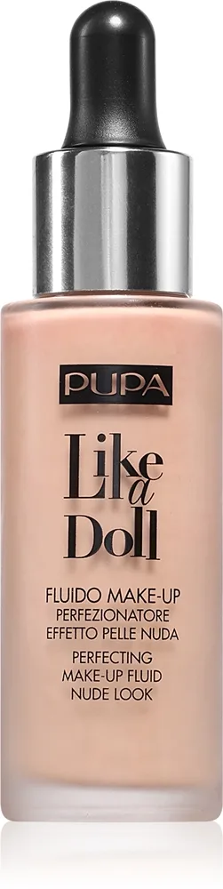 PUPA Milano Like a Doll luonnollisen ilmeen antava meikkivoide SPF 15 sävy 020 - Light Beige 30 ml