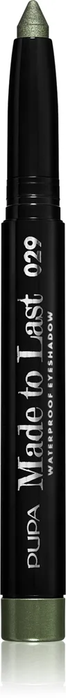 PUPA Milano Made to Last pitkäkestoinen luomivärikynä vedenkestävä sävy 029 Seaweed 1.4 g