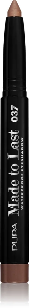 PUPA Milano Made to Last pitkäkestoinen luomivärikynä vedenkestävä sävy 037 Intense Taupe 1.4 g