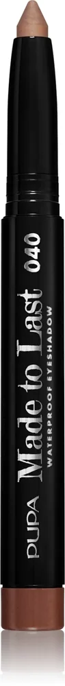 PUPA Milano Made to Last pitkäkestoinen luomivärikynä vedenkestävä sävy 040 Medium Taupe 1.4 g