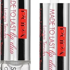 PUPA Milano Made to Last Lip Duo pitkäkestoinen nestemäinen huulipuna kiiltävä sävy 009 - Sweet Pink 2x4 ml
