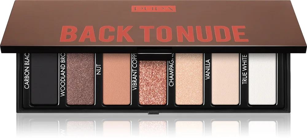 PUPA Milano Make-up Stories Compact Eyeshadow Palette Palett för ögonskugga Skugga Back to Nude 13.3 g