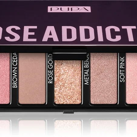 PUPA Milano Make-up Stories Compact Eyeshadow Palette Palett för ögonskugga Skugga Rose Addicted 13.3 g