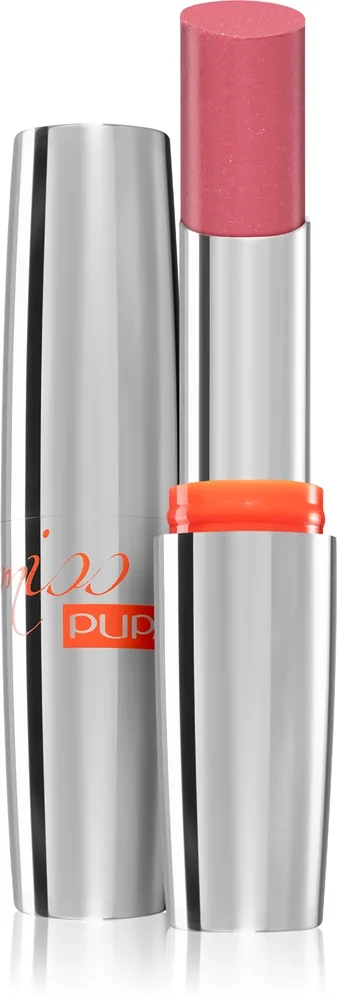 PUPA Milano Miss Pupa Ultra Shiny Lipstick kosteuttava kiiltävä huulipuna sävy 102 - Candy Nude 2.4 ml