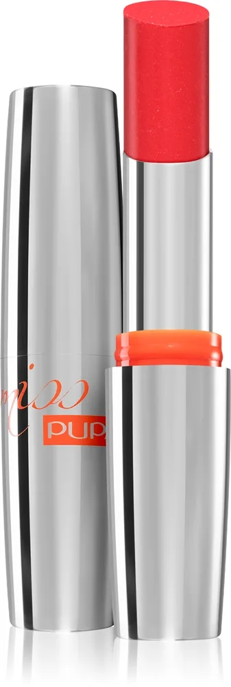 PUPA Milano Miss Pupa Ultra Shiny Lipstick fuktgivande glansigt läppstift Skugga 500 - Love Pearly Red 2.4 ml