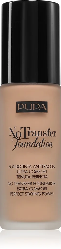 PUPA Milano No Transfer Foundation kosteuttava meikkivoide SPF 15 sävy Deep Beige 30 ml