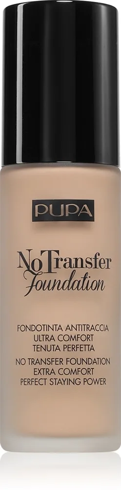 PUPA Milano No Transfer Foundation kosteuttava meikkivoide SPF 15 sävy Natural Skin 30 ml