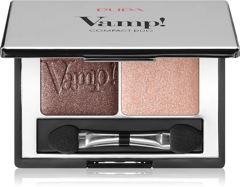 PUPA Milano Vamp! Compact Duo Eyeshadow luomiväriduo sävy 002 - Pink Earth 2.2 g
