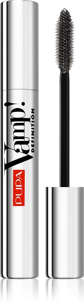 PUPA Milano Vamp! Definition Mascara til maksimal volumen Skygge 001 Smoky Black 9 ml