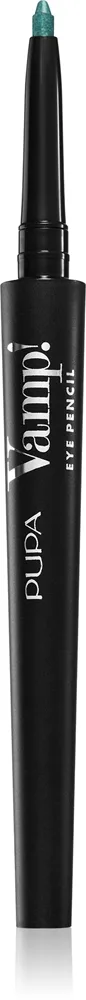 PUPA Milano Vamp! Eye Pencil vedenkestävä silmänrajauskynä 2in1 sävy 304 Magnetic Emerald 0.35 g