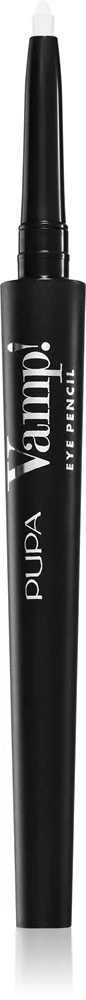 PUPA Milano Vamp! Eye Pencil vedenkestävä silmänrajauskynä 2in1 sävy 405 White Snow 0.35 g