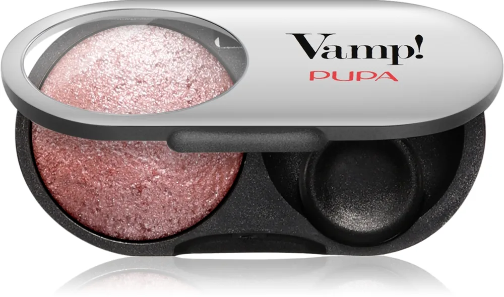 PUPA Milano Vamp! Radiant Baked Eyeshadow pitkäkestoinen hohtava luomiväri sävy 105 Eden Rose - WET & DRY 1 g