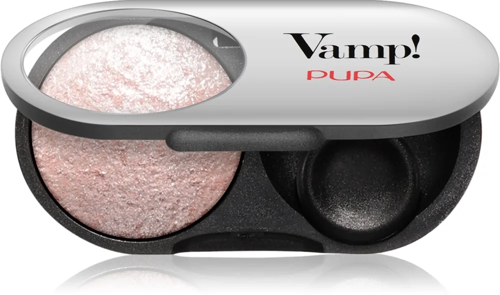 PUPA Milano Vamp! Radiant Baked Eyeshadow Langtidsholdbar glimmerøjenskygge Skygge 208 Ballerina Pink - WET & DRY 1 g