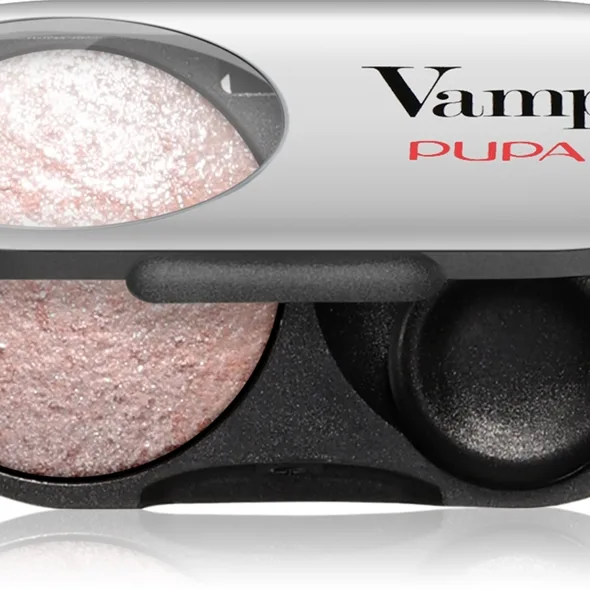 PUPA Milano Vamp! Radiant Baked Eyeshadow Långvarig skimrande ögonskugga Skugga 208 Ballerina Pink - WET & DRY 1 g