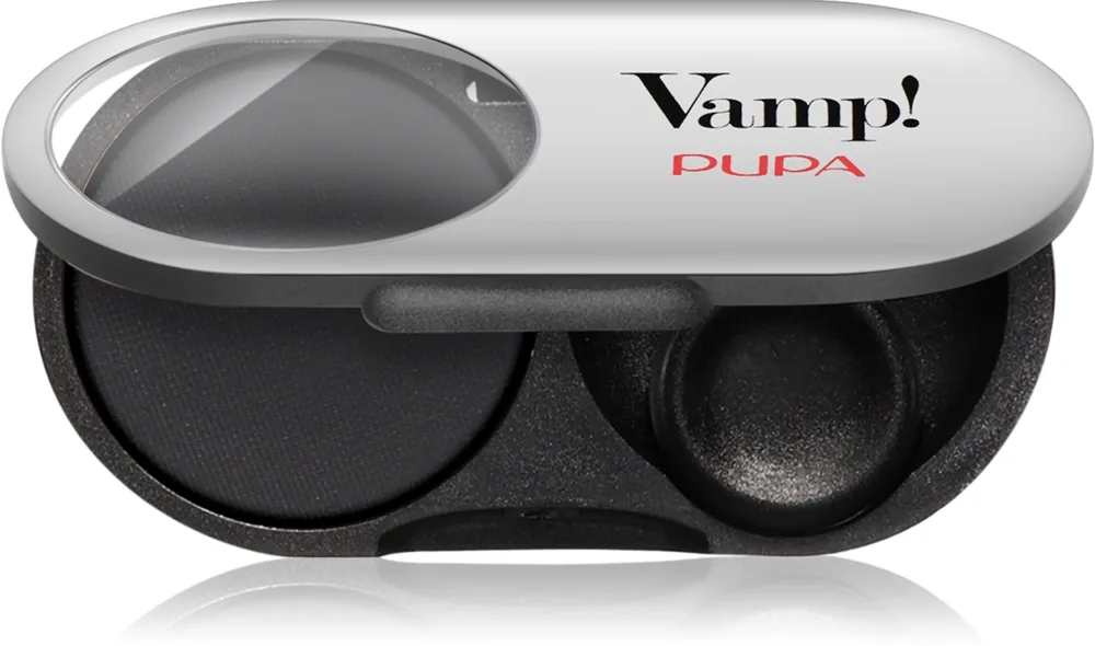 PUPA Milano Vamp! Radiant Baked Eyeshadow Långvarig skimrande ögonskugga Skugga 300 Blackout - MATT 1 g