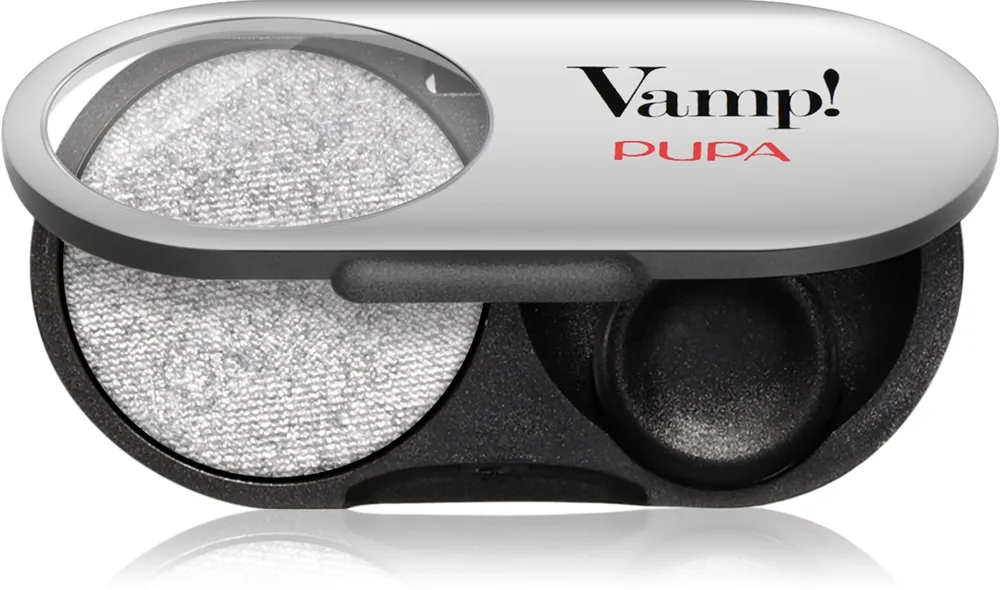 PUPA Milano Vamp! Radiant Baked Eyeshadow Långvarig skimrande ögonskugga Skugga 302 Pure Silver - METALLIC 1 g