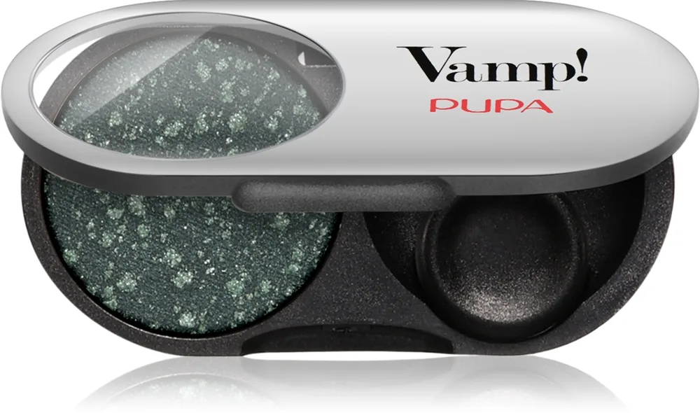 PUPA Milano Vamp! Radiant Baked Eyeshadow Långvarig skimrande ögonskugga Skugga 304 Woodland Green - GEMS 1 g