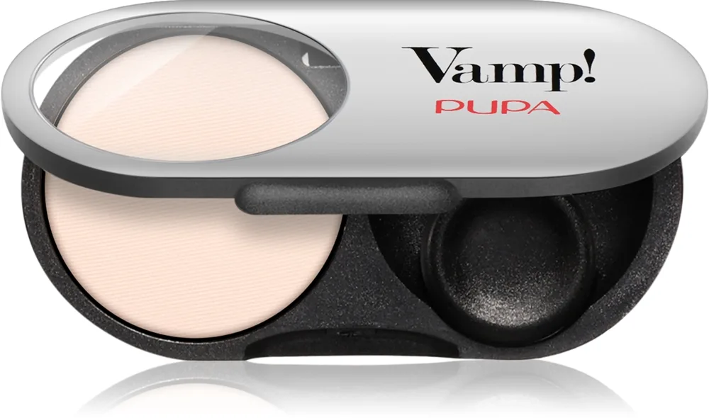 PUPA Milano Vamp! Radiant Baked Eyeshadow pitkäkestoinen hohtava luomiväri sävy 400 Vanilla Cream - MATT 1 g