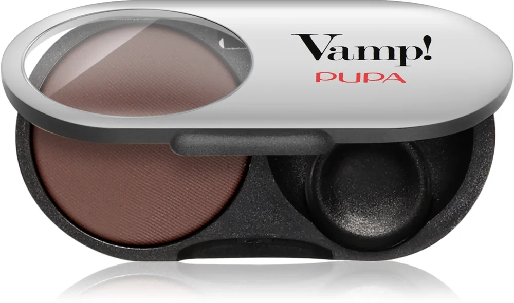 PUPA Milano Vamp! Radiant Baked Eyeshadow Långvarig skimrande ögonskugga Skugga 405 Dark Chocolate - MATT 1 g