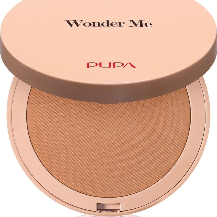 PUPA Milano Wonder Me Bronzer kiinteä ruskettava puuteri täydelliseen ihoon sävy 002 - Medium Warm 7.5 g