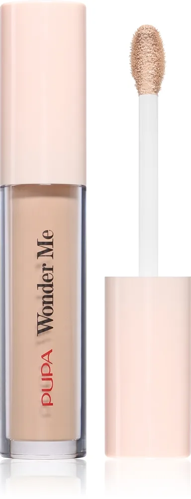 PUPA Milano Wonder Me Fatigue Eraser Concealer hoitava ja heleyttävä peiteväri tummien silmänalusten häivyttämiseen sävy 020 Medium Cold Beige 4.2 ml