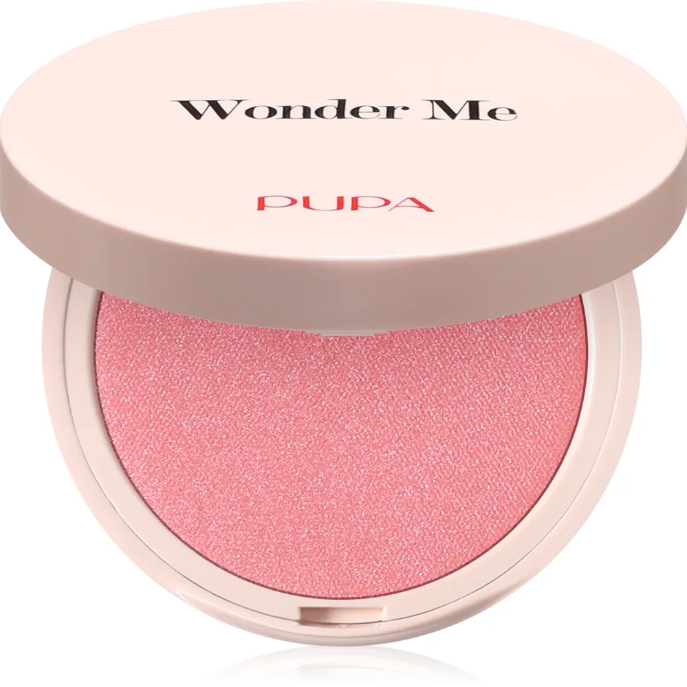 PUPA Milano Wonder Me Natural Effect Blush puristeposkipuna luonnolliseen ilmeeseen sävy 001 Thrill Me - Glow 4 g
