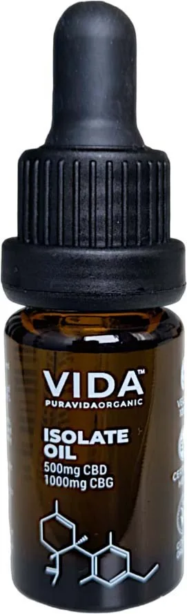 Pura Vida Isolate Oil CBG 10 %, CBD 5% 10 ml