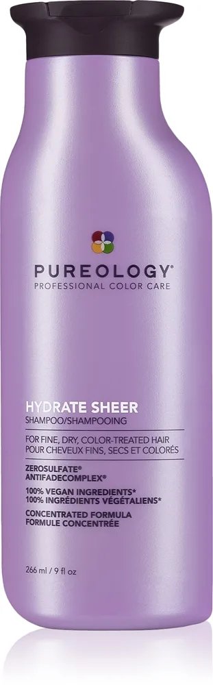 Pureology Hydrate Sheer kevyt kosteuttava shampoo herkille hiuksille naisille 266 ml