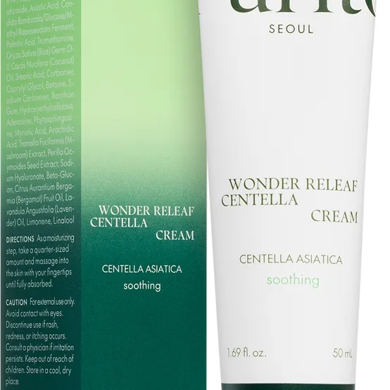 Purito Wonder Releaf Centella Cream Förnyande kräm för välnärd hud med lugnande egenskaper 50 ml