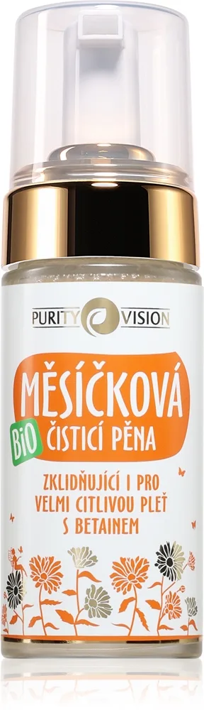 Purity Vision BIO Calendula Cleansing Foam Dermo lindrande djupt rengörande skum 90 ml