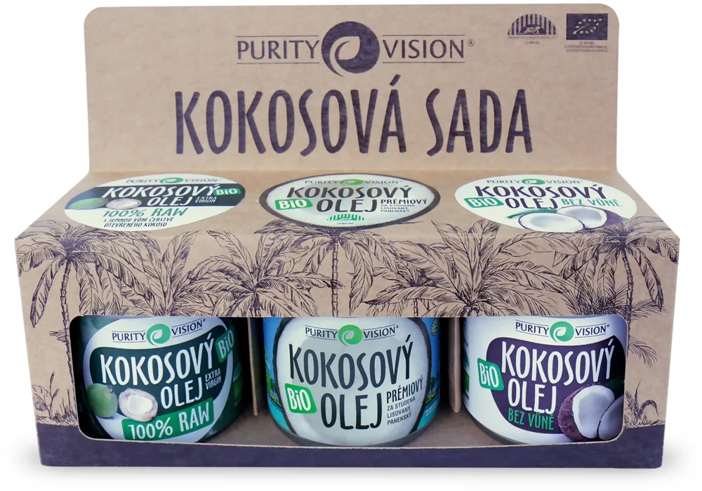 Purity Vision Coconut Set Presentförpackning med kokosnötolja