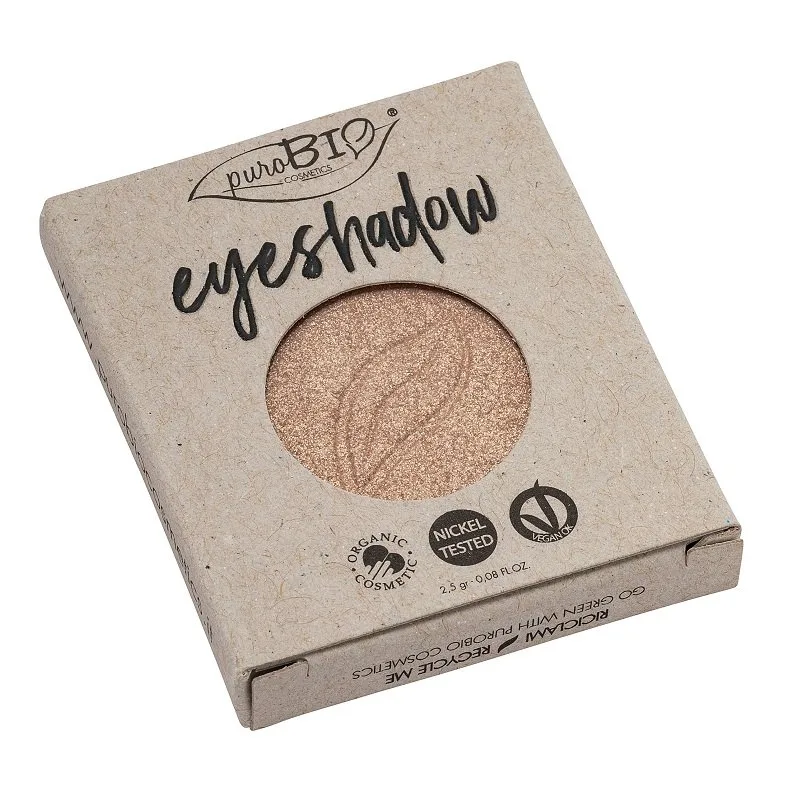 puroBIO Cosmetics Compact Eyeshadows Øjenskygge Genopfyldning Skygge 01 Sparkling Wine 2,5 g
