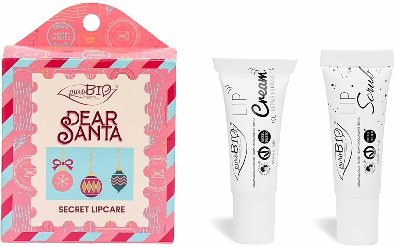 puroBIO Cosmetics Dear Santa SECRET Presentförpackning för läppar 2 st.